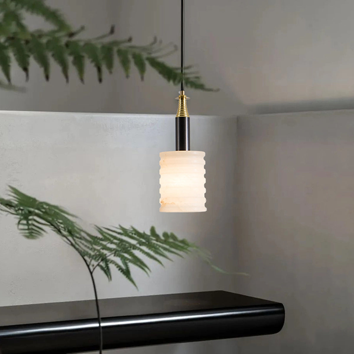 Modern cylinder Alabaster Pendant Lamp