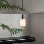 Modern cylinder Alabaster Pendant Lamp