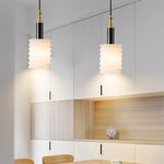 Modern cylinder Alabaster Pendant Lamp