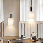 Modern cylinder Alabaster Pendant Lamp