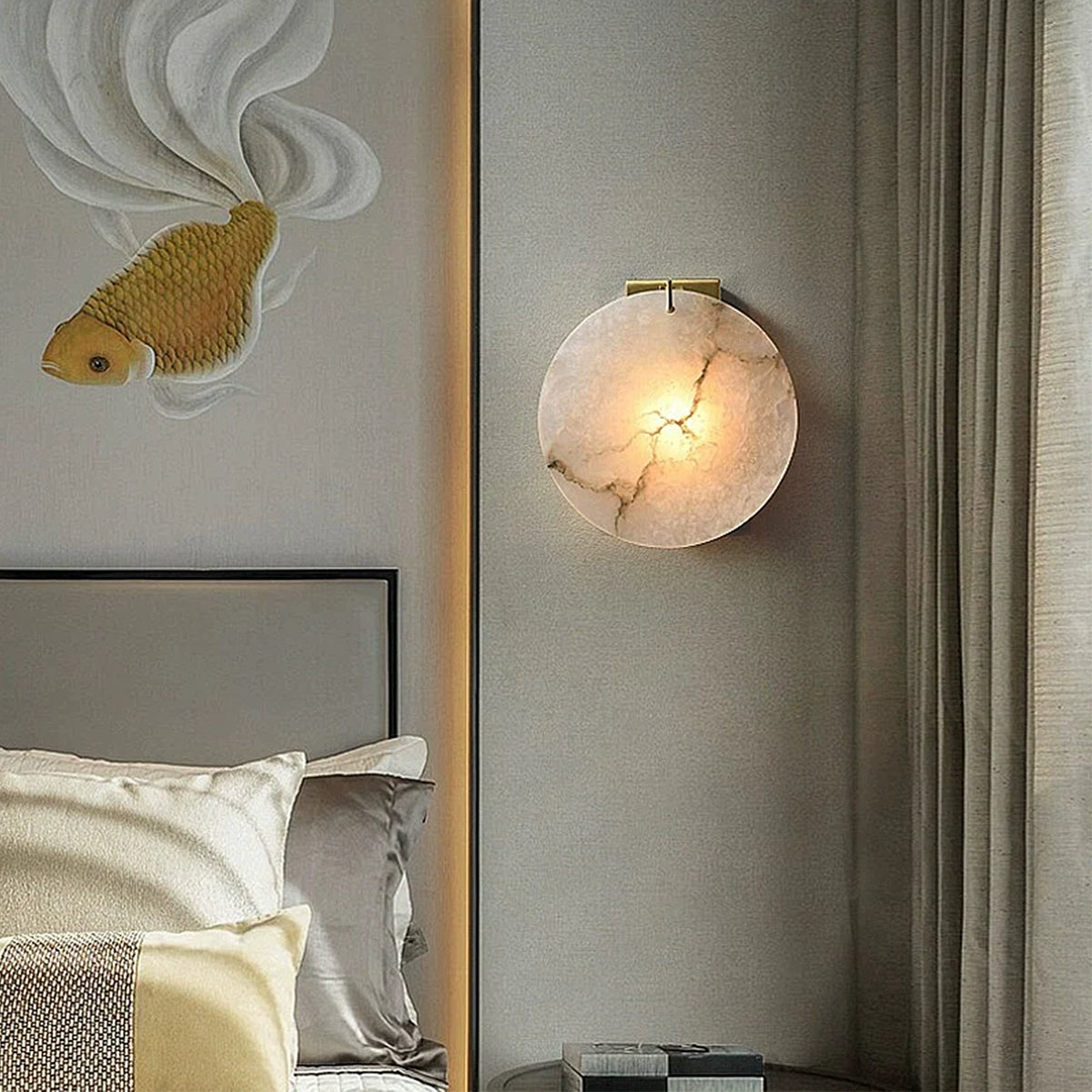 Moonshade Alabaster Wall Lamp