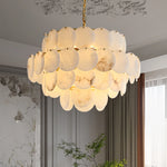 Multi-Layer Alabaster Chandelier