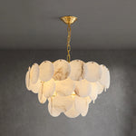 Multi-Layer Alabaster Chandelier