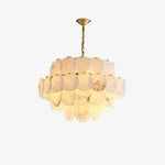 Multi-Layer Alabaster Chandelier