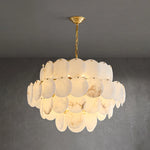 Multi-Layer Alabaster Chandelier