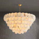 Multi-Layer Alabaster Chandelier