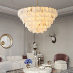 Multi-Layer Alabaster Chandelier