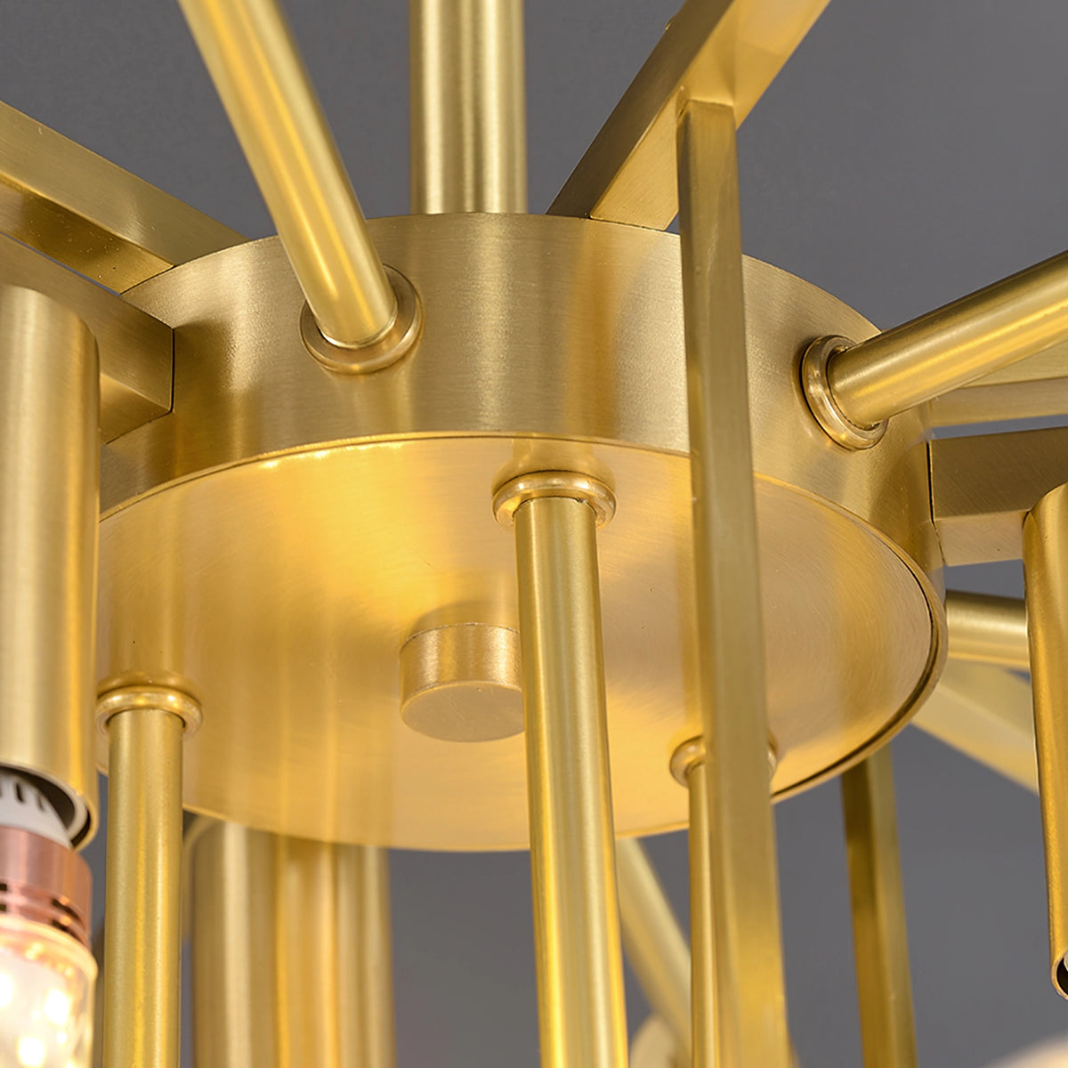 Multi-layer Alabaster Brass Chandelier