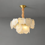 Multi-layer Alabaster Brass Chandelier