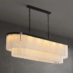 Multi-layer Alabaster Dinging Room Chandelier