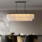 Multi-layer Alabaster Dinging Room Chandelier