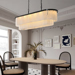 Multi-layer Alabaster Dinging Room Chandelier