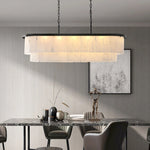 Multi-layer Alabaster Dinging Room Chandelier