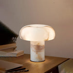 Mushroom Alabaster Table Lamp