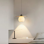 Natural Alabaster Brass Pendant Lamp