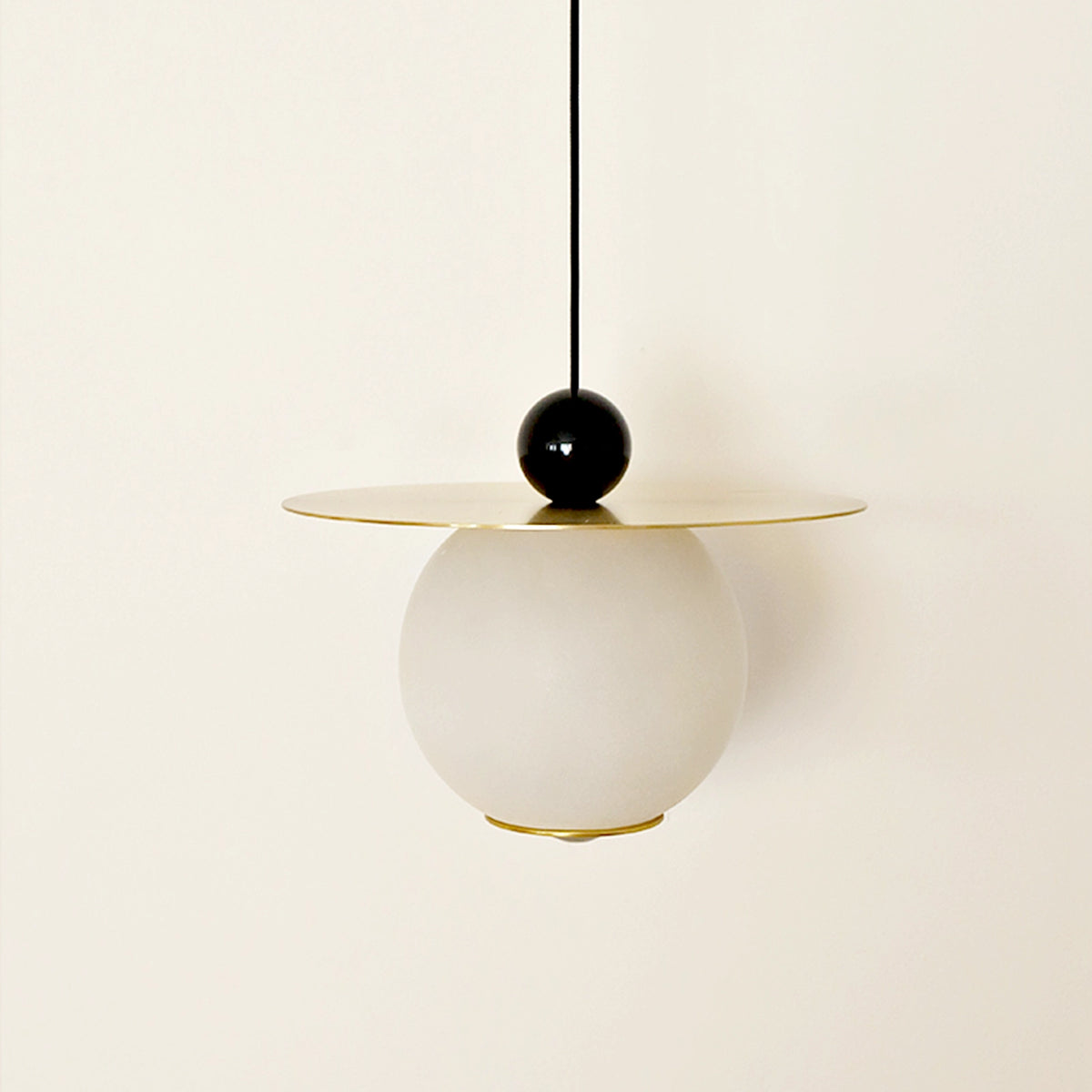 Natural Alabaster Brass Pendant Lamp