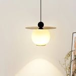 Natural Alabaster Brass Pendant Lamp