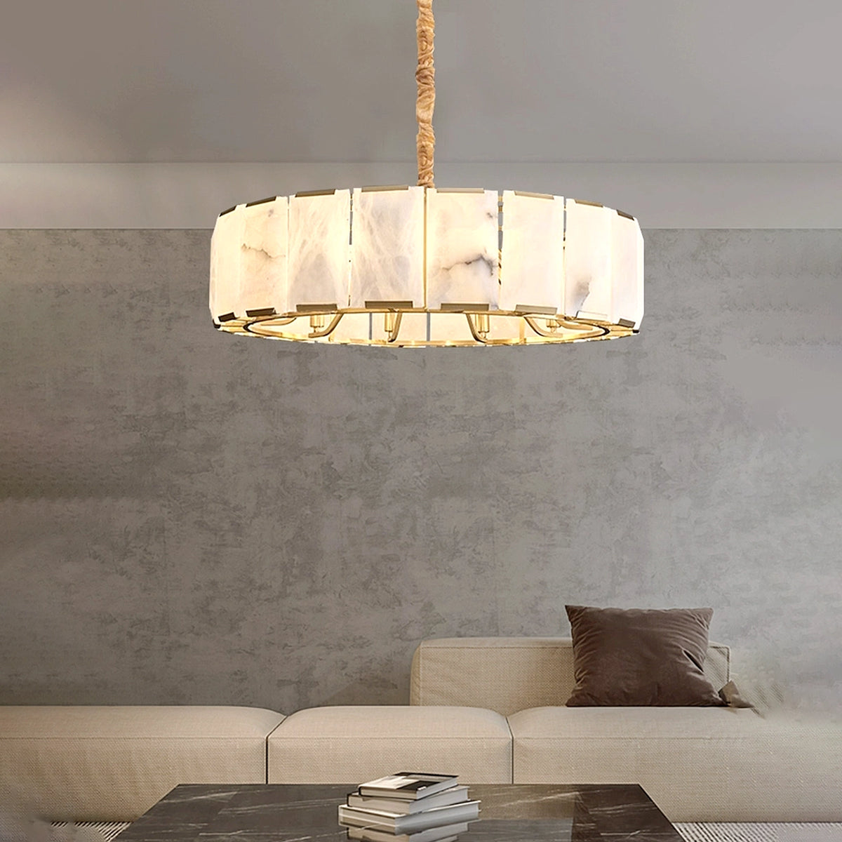 Natural Alabaster Ceiling Pendant Lamp