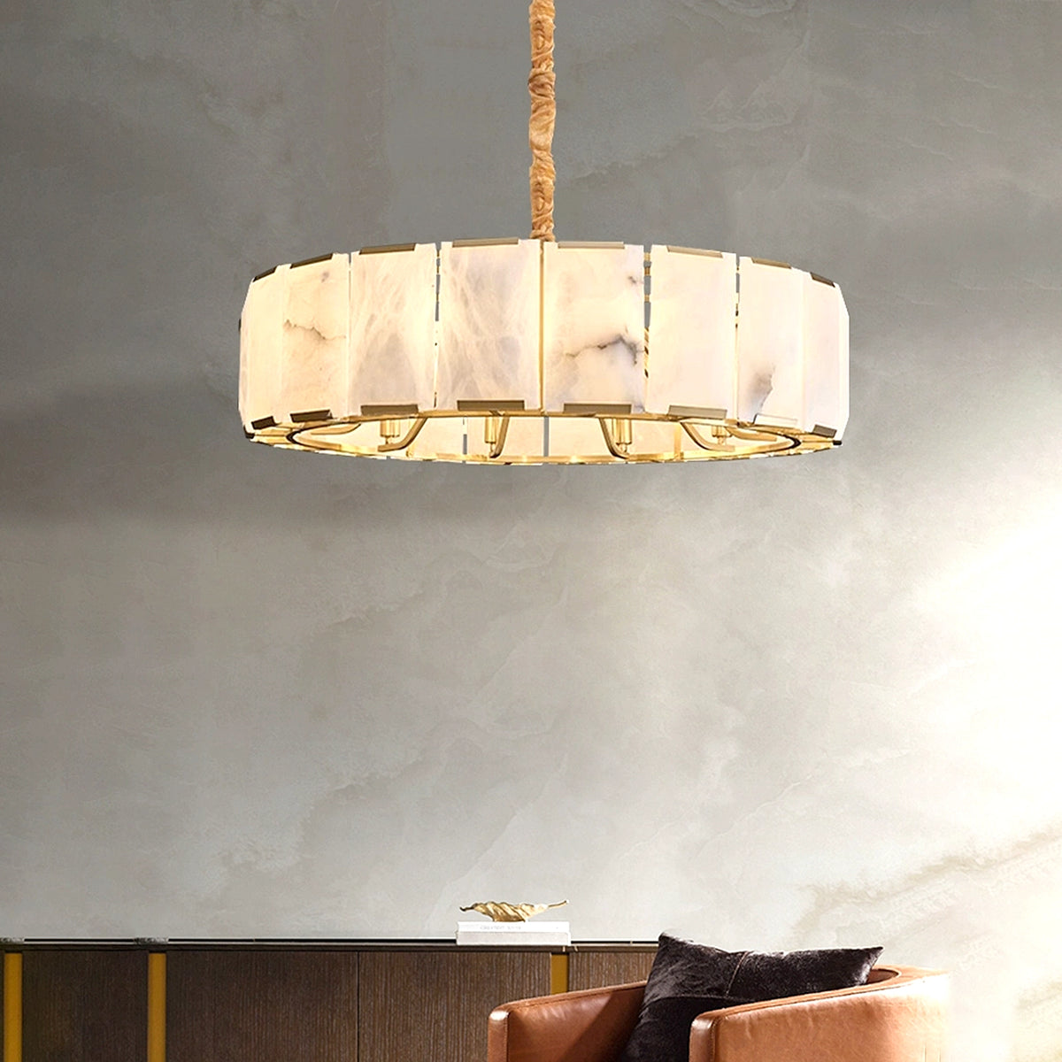 Natural Alabaster Ceiling Pendant Lamp
