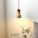 Natural Stone Dome Pendant Light