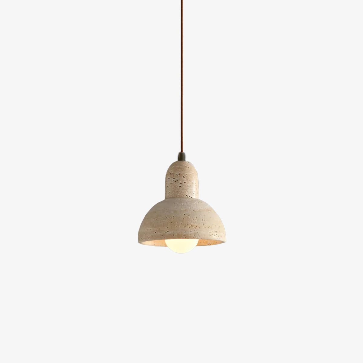 Natural Stone Dome Pendant Light