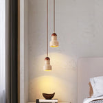 Natural Stone Dome Pendant Light