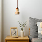 Natural Stone Dome Pendant Light