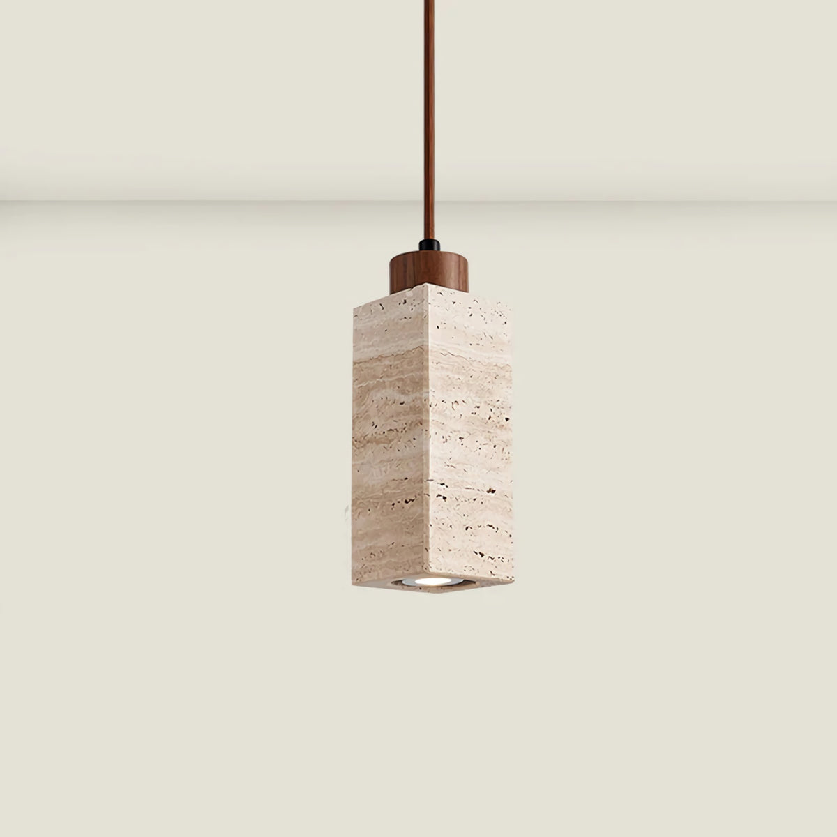 Natural Travertine GLigEt Pendant Light