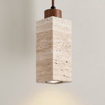 Natural Travertine GLigEt Pendant Light