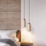 Natural Travertine GLigEt Pendant Light
