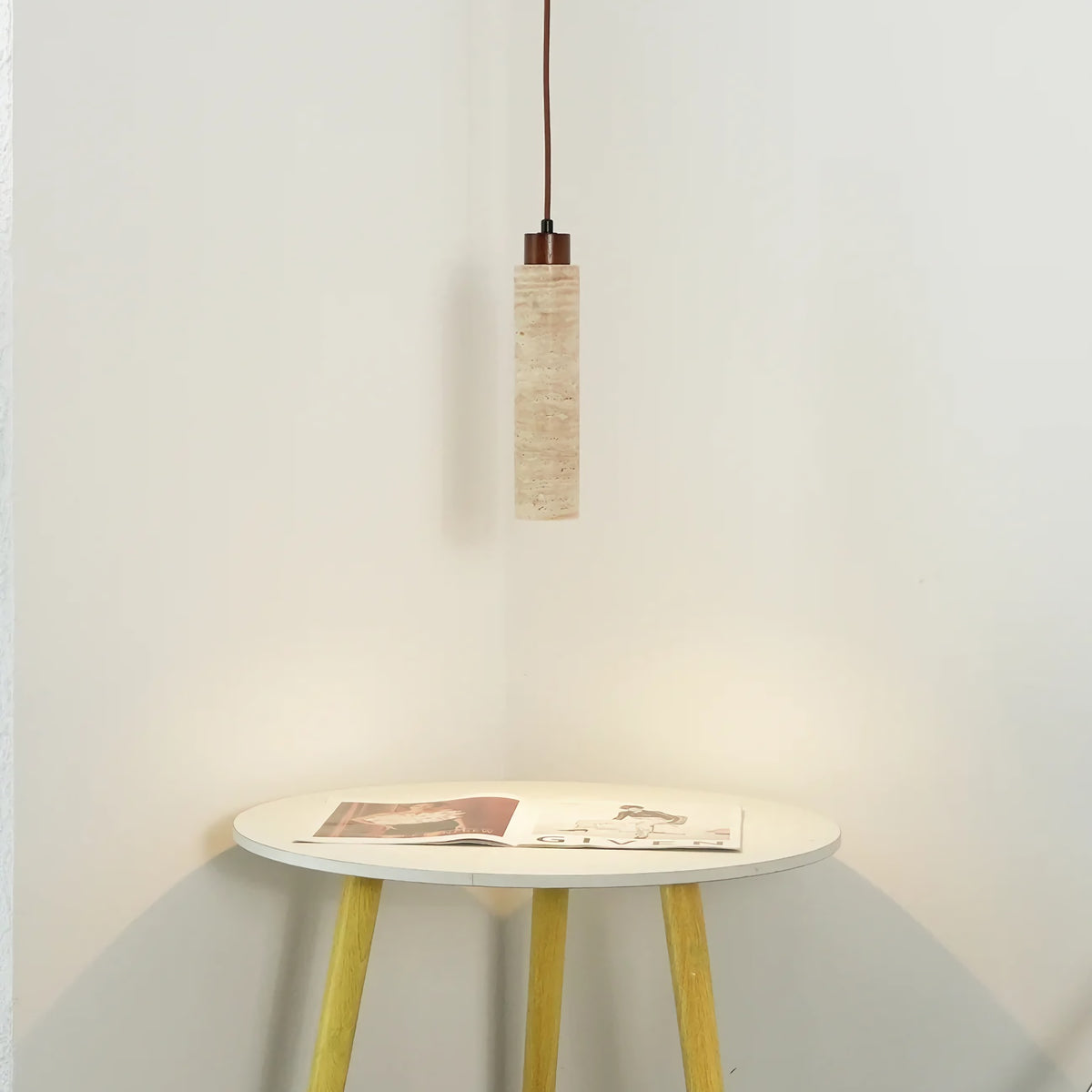 Natural Travertine GLigEt Pendant Light