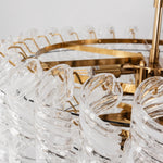 Noeline Tiered Textured Glass Chandelier