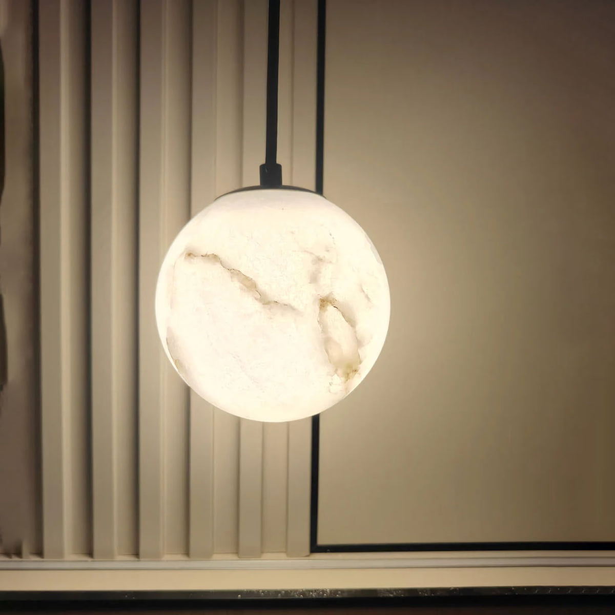Nordic Simple Marble Spherical Pendant Lamp