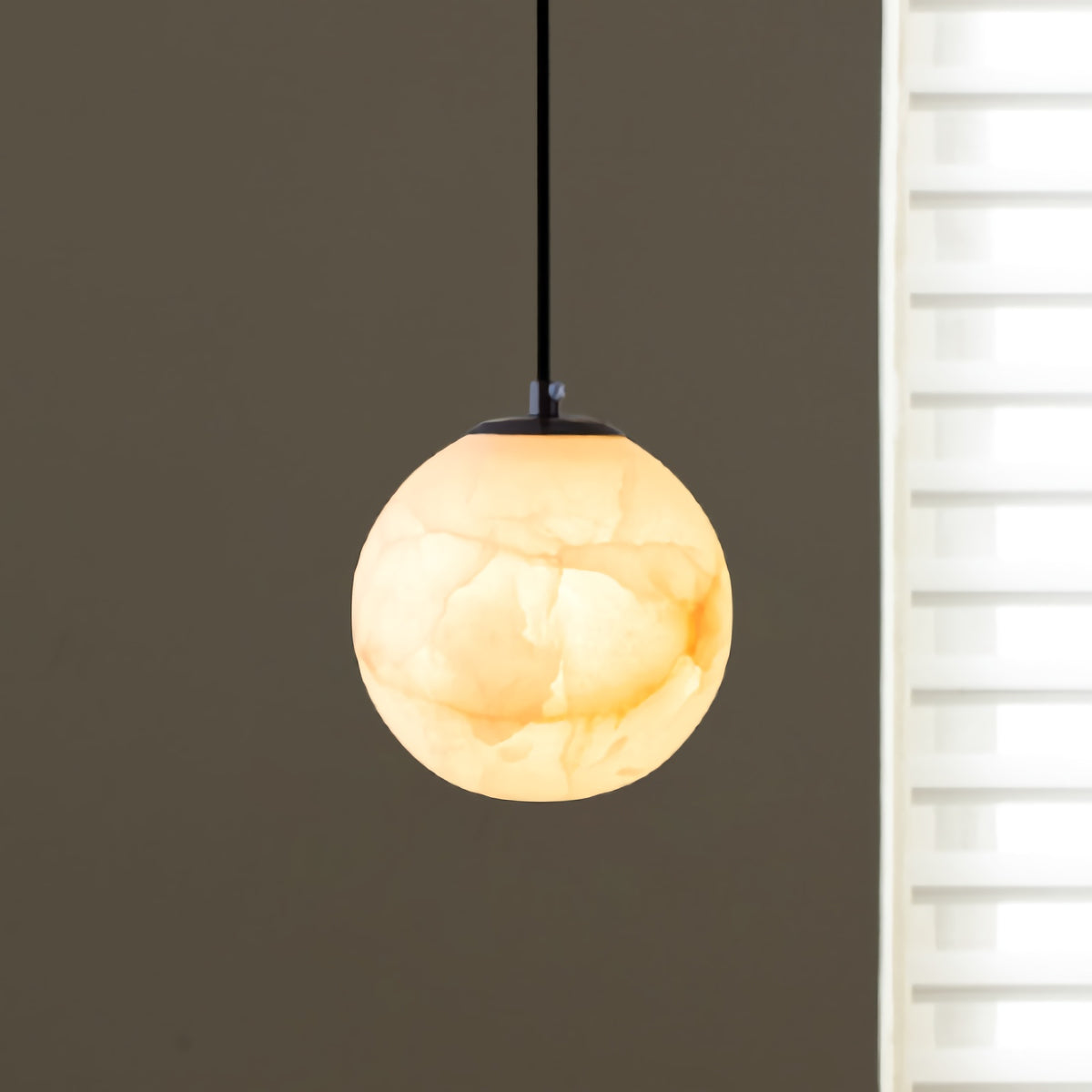 Nordic Simple Marble Spherical Pendant Lamp