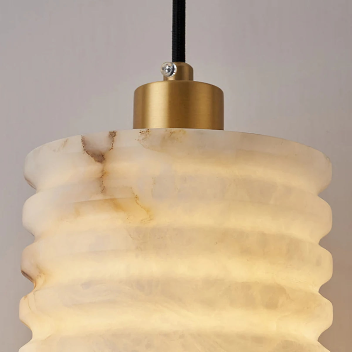 Nordic Threaded Marble Pendant Lamp