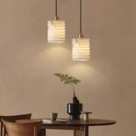 Nordic Threaded Marble Pendant Lamp