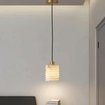 Nordic Threaded Marble Pendant Lamp