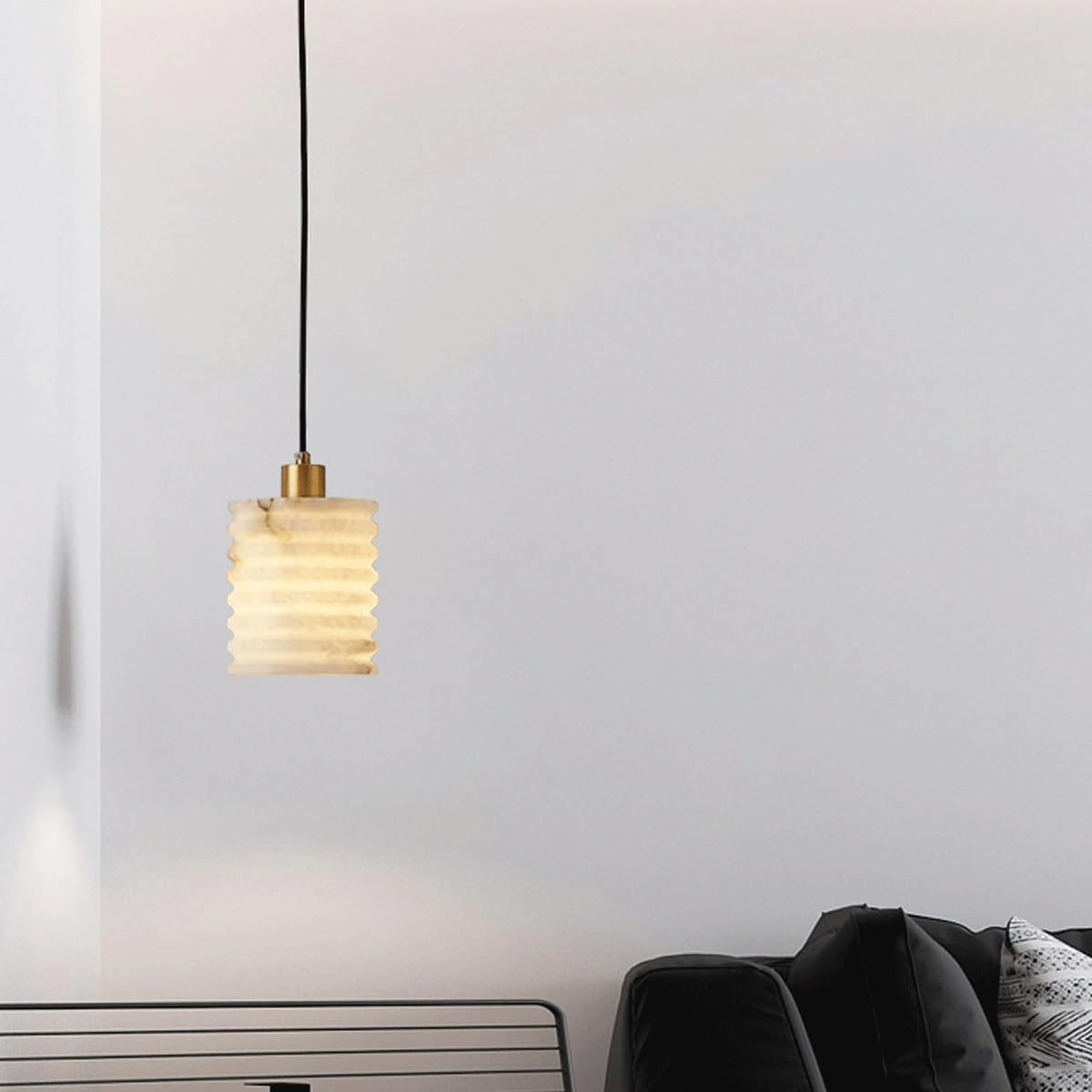 Nordic Threaded Marble Pendant Lamp