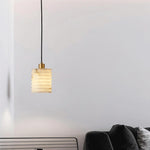 Nordic Threaded Marble Pendant Lamp