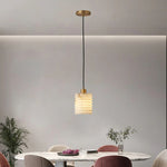 Nordic Threaded Marble Pendant Lamp