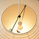 Odile Ribbed Paper Dome Pendant Light - view 23 | Severn Lighting