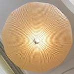 Odile Ribbed Paper Dome Pendant Light - view 25 | Severn Lighting