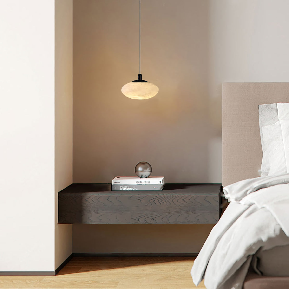 Oval Marble Pendant Light