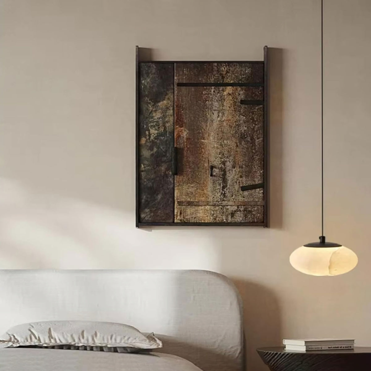 Oval Marble Pendant Light