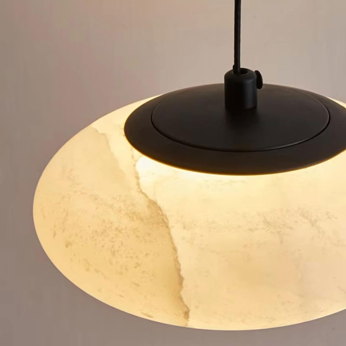 Oval Marble Pendant Light