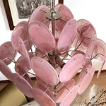 Pink Murano Disc Chandelier