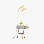 Pleated Drawer Floor Lamp