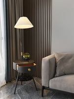 Modern Pleated Drawer Floor Lamp