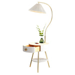 Modern Pleated Drawer Floor Lamp