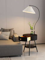 Modern Pleated Drawer Floor Lamp